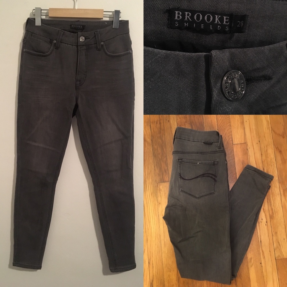 BROOKE SHIELDS STRETCH SKINNY DENIM JEAN Sz 28